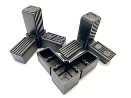 Spojka Jeklu 30x30x2 mm 3D/3, černá