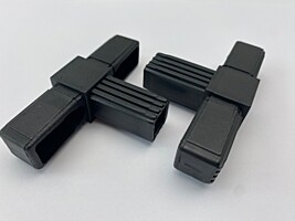 Spojka Jeklu 20x20x1,5 mm, černá