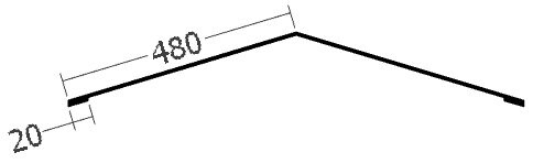 Hřebenáč na perforovanou lištu, rš. 1000 mm, tl. 0,6 mm - Al přírodní