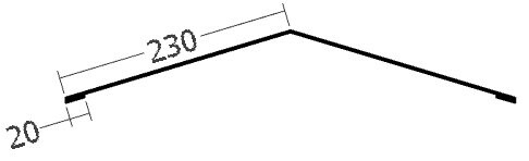 Hřebenáč na perforovanou lištu, rš. 500 mm, tl. 0,6 mm - Al přírodní