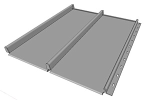 KERAKlik 0,70 x 625/520 mm, lak. stříbrná s fólií