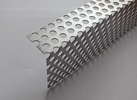 Děrovaná lišta k okapu, rš. 110 mm (lať.80),tl. 0,80mm, dl. 2000 mm - Al přírodní