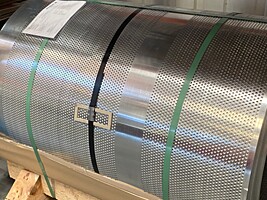 1,20 x 1000 mm, přírodní částečně děrovaný svitek RV 6,00 - 9,00, Al přírodní