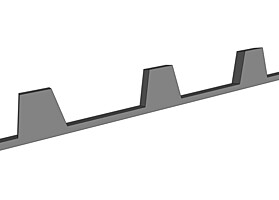 Těsnění KOB 1003 spodní, délka 960 mm