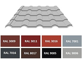KPTR TAŠKA 0,70 x 900 x 4400 mm, 12 modulů: 350 mm, krycí délka 4200 mm
