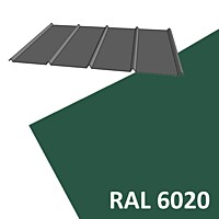 KPTR 1017 0,60 x 920 x délka mm, Al lakovaný RAL 6020