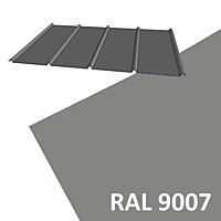 KPTR 1017 0,60 x 920 x délka mm, Al lakovaný RAL 9007