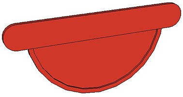 Čelo 400 mm, Al lakovaný