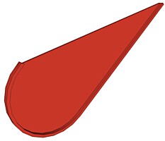 Čelo nástřešního žlabu, Al přírodní