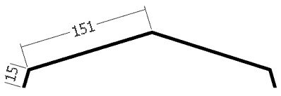 Hřebenáč, rš. 330 mm, tl. 0,6 mm - Al lakovaný
