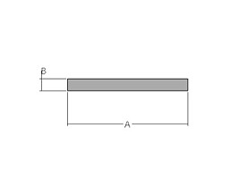 Plochá tyč   30 x   5,00 mm, Al profil přírodní, slitina EN AW-6060 T66